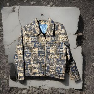 Jaqueline Design‎ Studio Designed Jacket Womens Med Made In India Rare Vintage